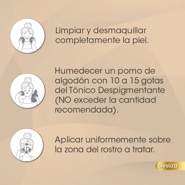 tonico despigmentante ingredientes